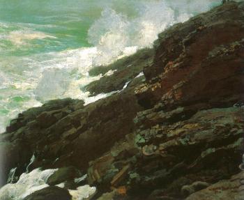 Winslow Homer : High Cliff, Coast of Maine